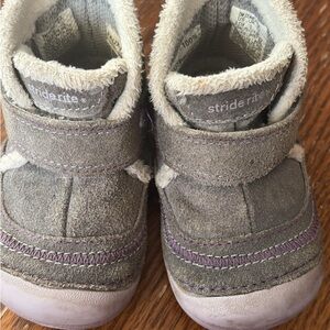 Stride Rite Gray and Purple toddler Boots